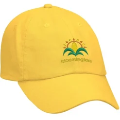 Cotton Washed Cap - Solid - Embroidered