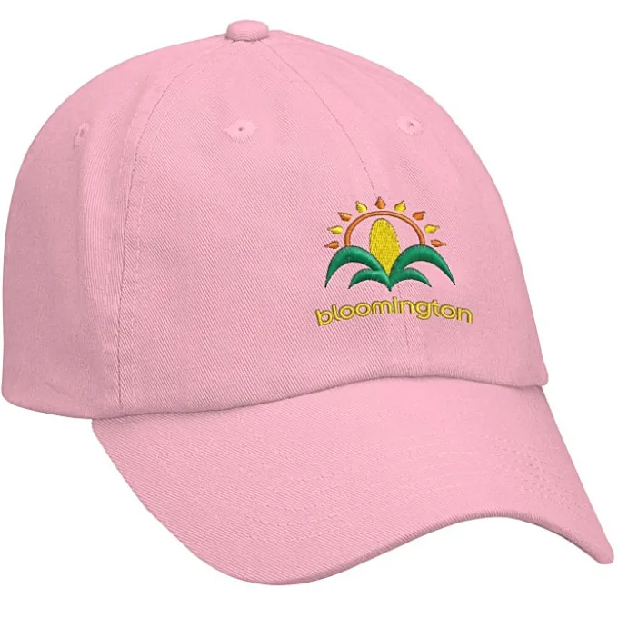 Cotton Washed Cap - Solid - Embroidered