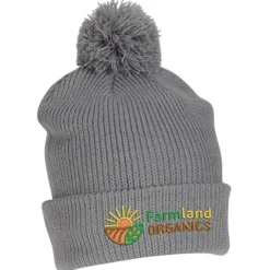 Cozy Rib Knit Pom Beanie