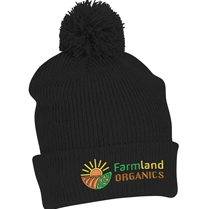 Cozy Rib Knit Pom Beanie