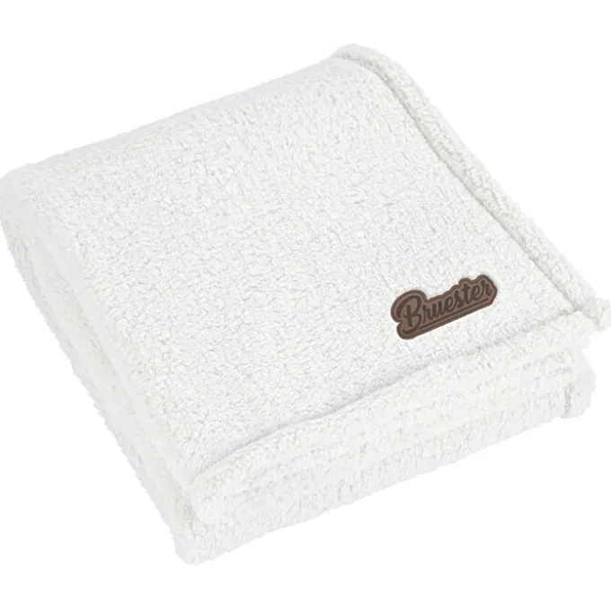 Cozy Sherpa Blanket - Laser Engraved Patch