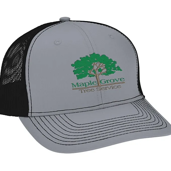 Crofton Snapback Trucker Cap - Embroidered