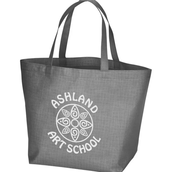 Crosshatched Non-Woven Tote Bag