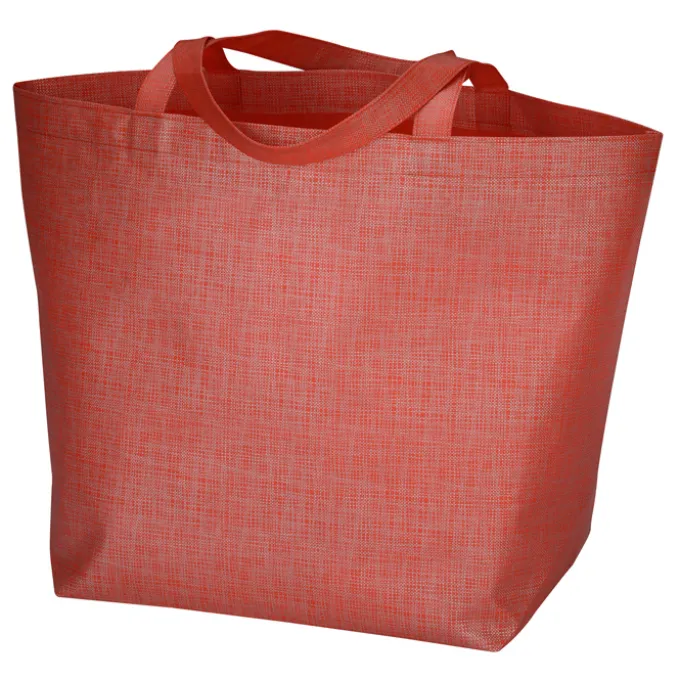 Crosshatched Non-Woven Tote Bag - 24 hr