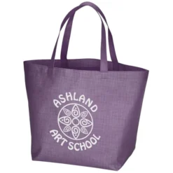 Crosshatched Non-Woven Tote Bag - 24 hr