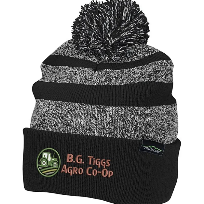 Crossland Heather Pom Beanie
