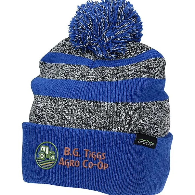 Crossland Heather Pom Beanie