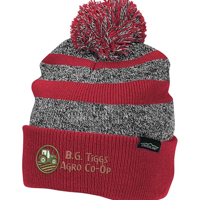 Crossland Heather Pom Beanie