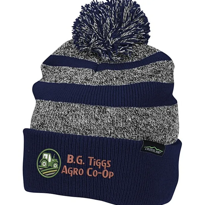 Crossland Heather Pom Beanie