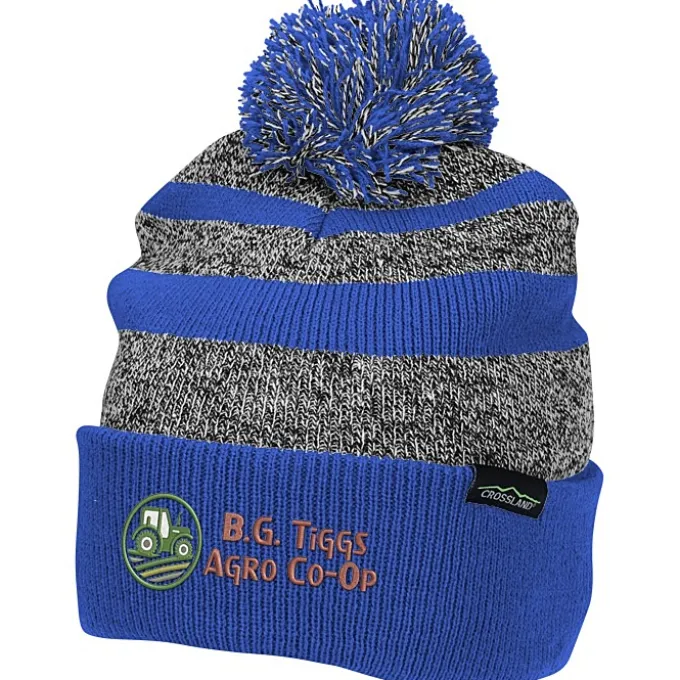 Crossland Heather Pom Beanie