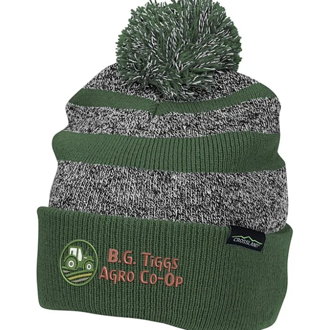 Crossland Heather Pom Beanie