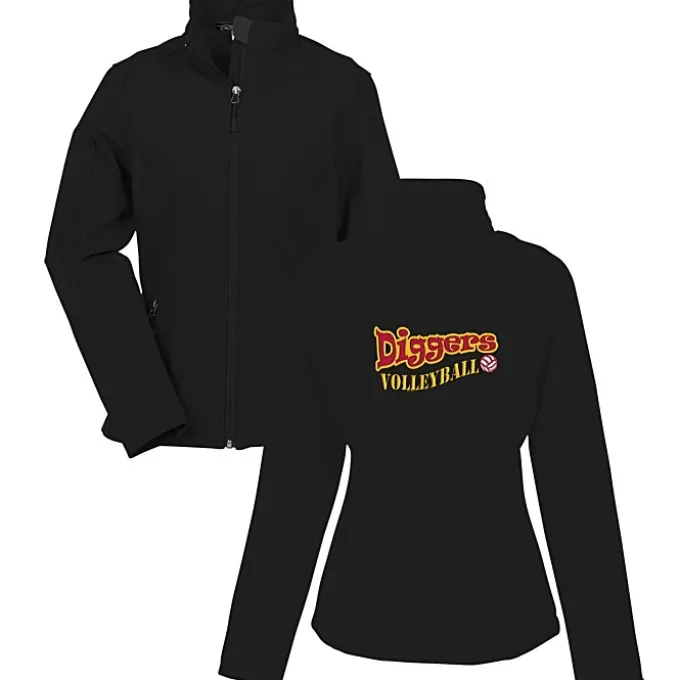 Crossland Soft Shell Jacket - Ladies' - Back Embroidered