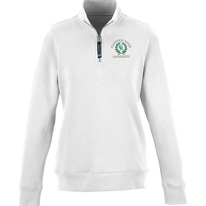 Crosswind 1/4-Zip Sweatshirt - Ladies' - Embroidered