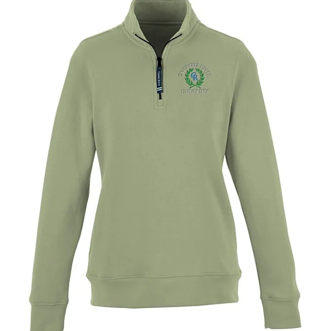 Crosswind 1/4-Zip Sweatshirt - Ladies' - Embroidered