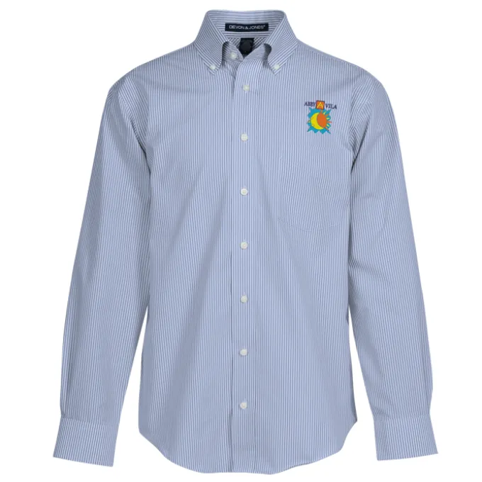 Crown Collection Banker Stripe Shirt - Men's