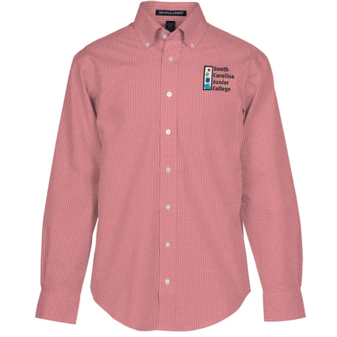 Crown Collection Gingham Check Shirt - Men's