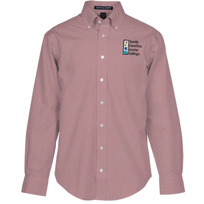 Crown Collection Gingham Check Shirt - Men's