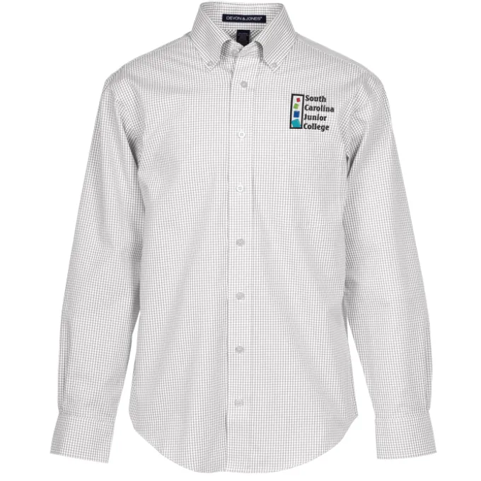Crown Collection Gingham Check Shirt - Men's