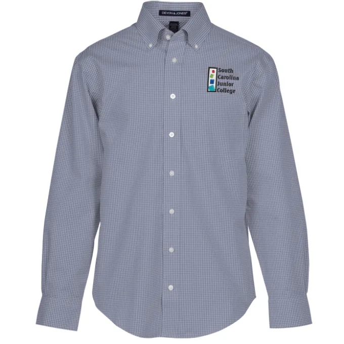 Crown Collection Gingham Check Shirt - Men's