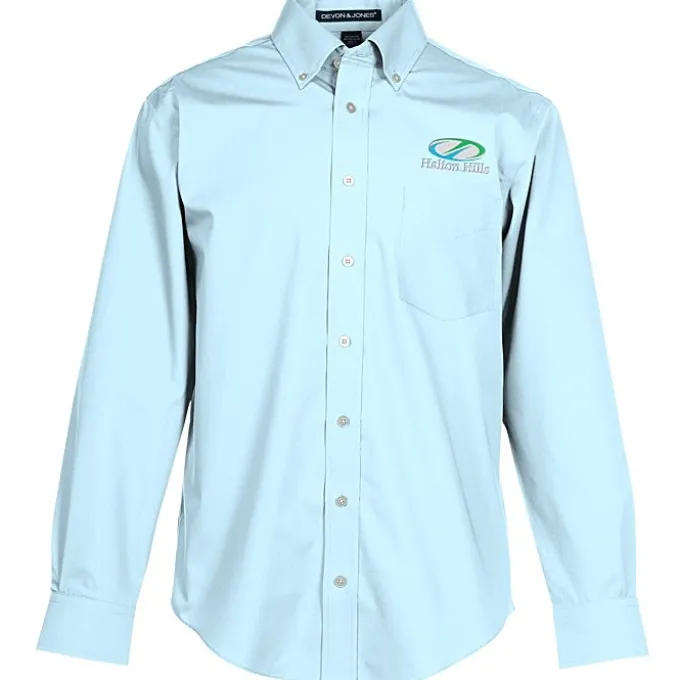 Crown Collection Solid Broadcloth Shirt - Men's
