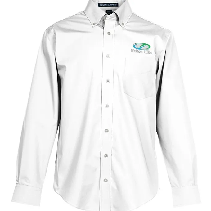 Crown Collection Solid Broadcloth Shirt - Men's
