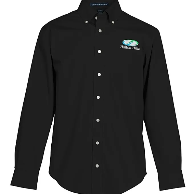 Crown Collection Solid Broadcloth Shirt - Men's