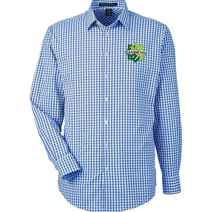 CrownLux Performance Gingham Shirt - Men's