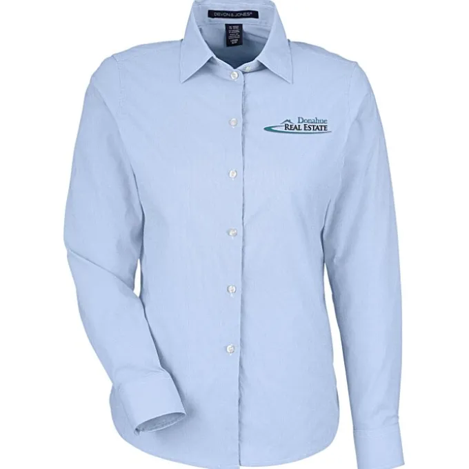 CrownLux Performance Microstripe Shirt - Ladies'