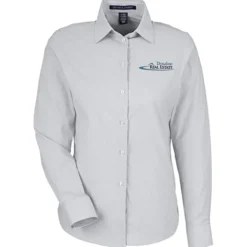 CrownLux Performance Microstripe Shirt - Ladies'