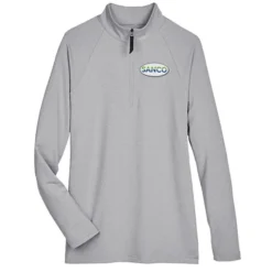 CrownLux Performance Micro Stripe 1/4-Zip Pullover - Ladies'