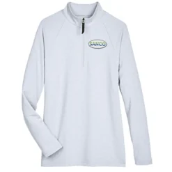 CrownLux Performance Micro Stripe 1/4-Zip Pullover - Ladies'