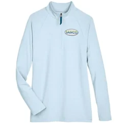 CrownLux Performance Micro Stripe 1/4-Zip Pullover - Ladies'