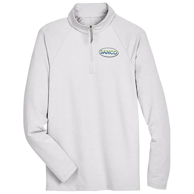 CrownLux Performance Micro Stripe 1/4-Zip Pullover - Men's