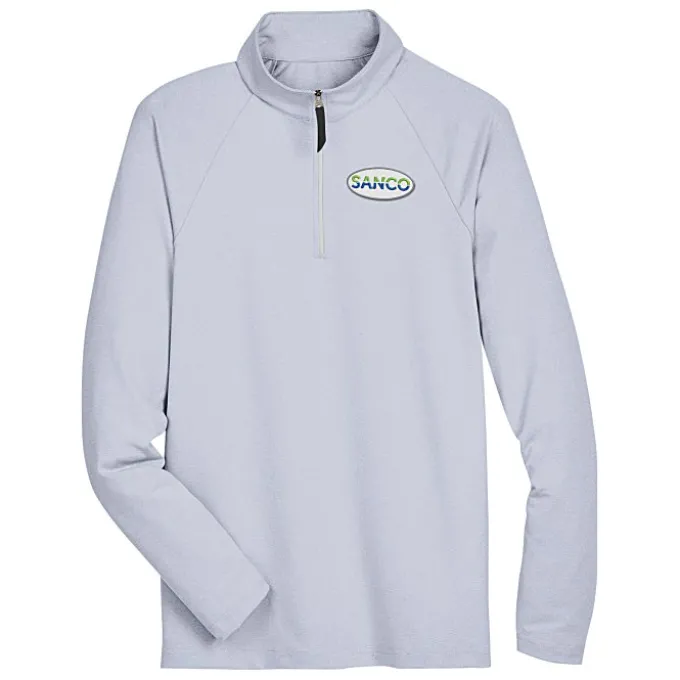 CrownLux Performance Micro Stripe 1/4-Zip Pullover - Men's