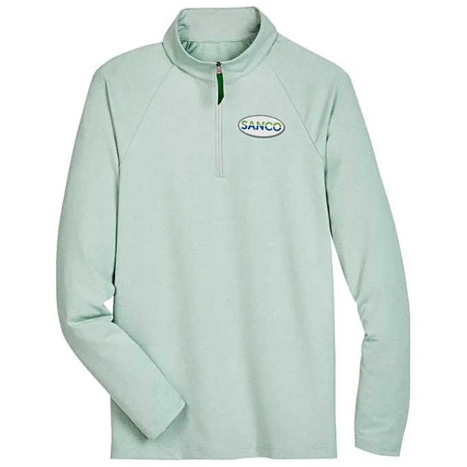 CrownLux Performance Micro Stripe 1/4-Zip Pullover - Men's