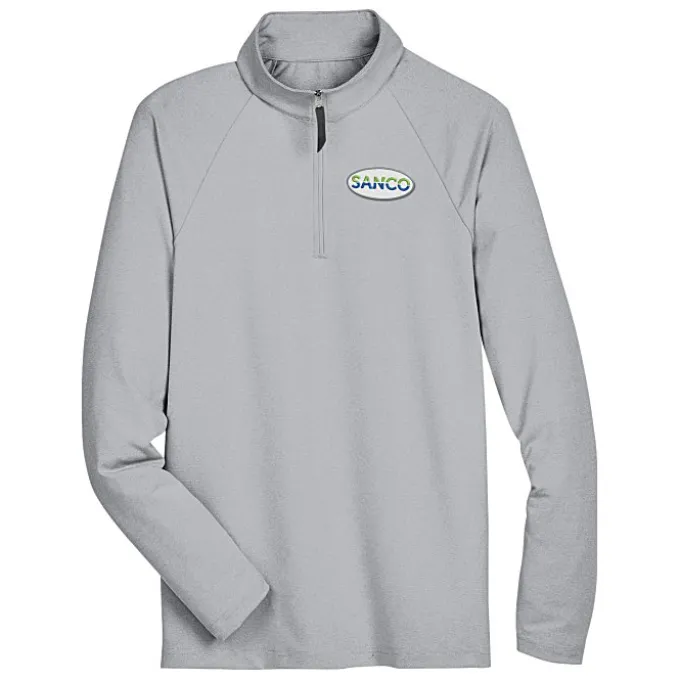 CrownLux Performance Micro Stripe 1/4-Zip Pullover - Men's