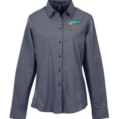 CrownLux Performance Mini Check Shirt - Ladies'