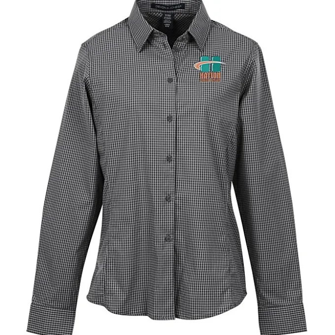 CrownLux Performance Mini Check Shirt - Ladies'
