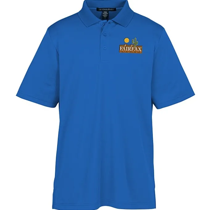 CrownLux Performance Plaited Polo - Men's