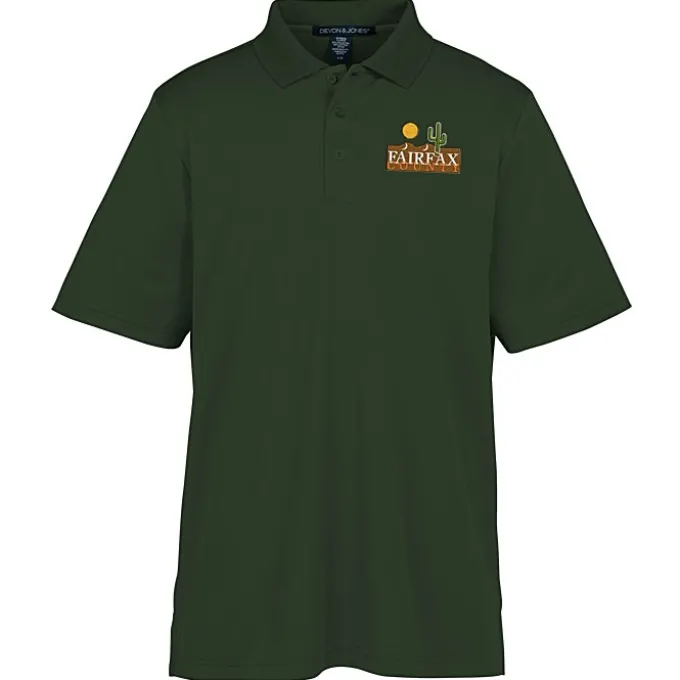 CrownLux Performance Plaited Polo - Men's