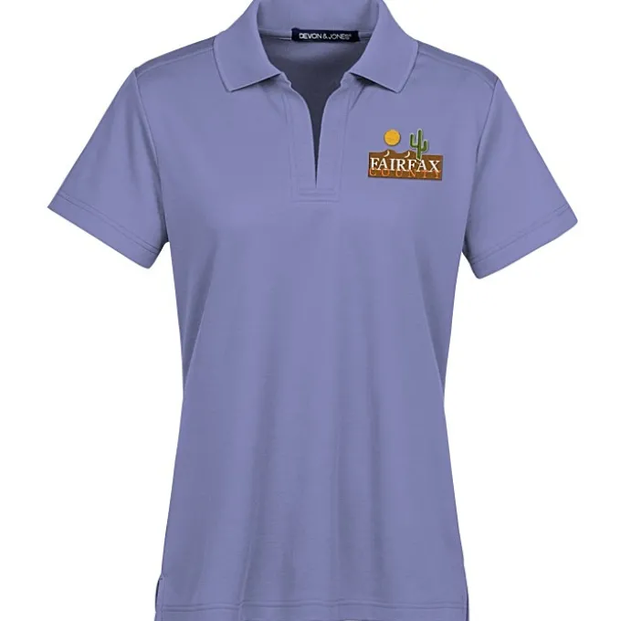 CrownLux Performance Plaited Polo - Ladies'