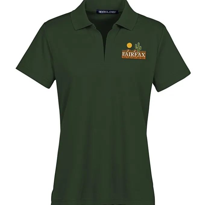 CrownLux Performance Plaited Polo - Ladies'