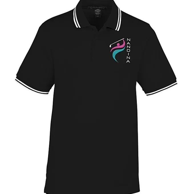 CrownLux Performance Plaited Tipped Polo - Men's