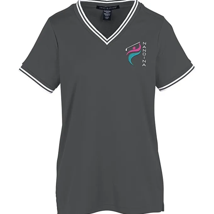 CrownLux Performance Plaited Tipped Shirt - Ladies'