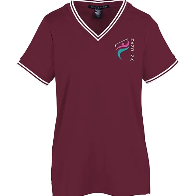 CrownLux Performance Plaited Tipped Shirt - Ladies'