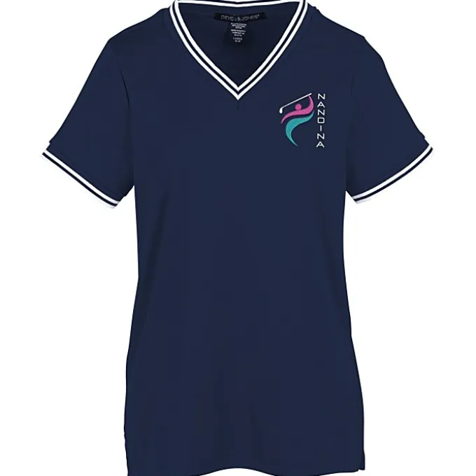 CrownLux Performance Plaited Tipped Shirt - Ladies'