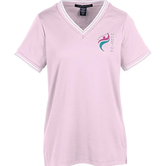 CrownLux Performance Plaited Tipped Shirt - Ladies'