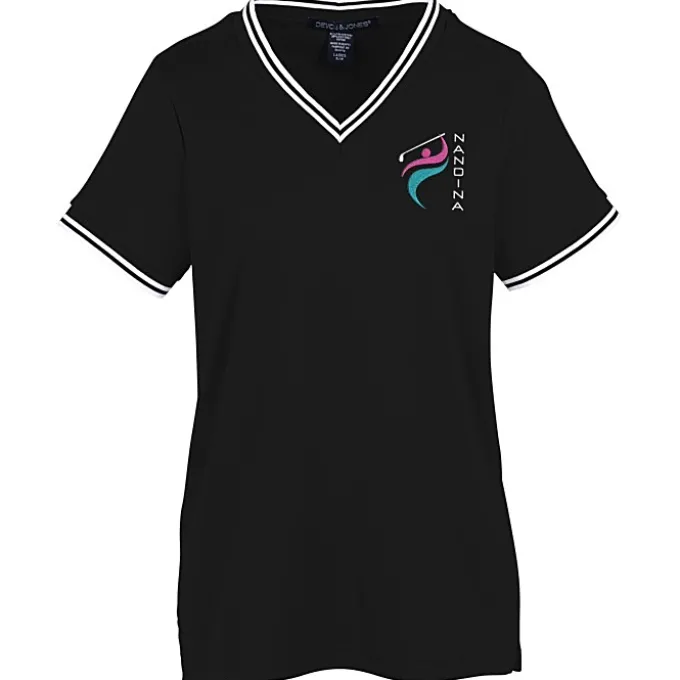 CrownLux Performance Plaited Tipped Shirt - Ladies'
