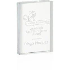 Crystal Book Award - 7 inches
