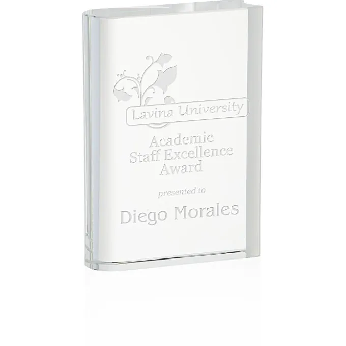 Crystal Book Award - 7 inches